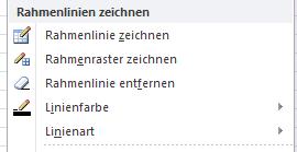 Rahmenlinienzeichnen