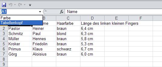 Übung 1 Namenändern